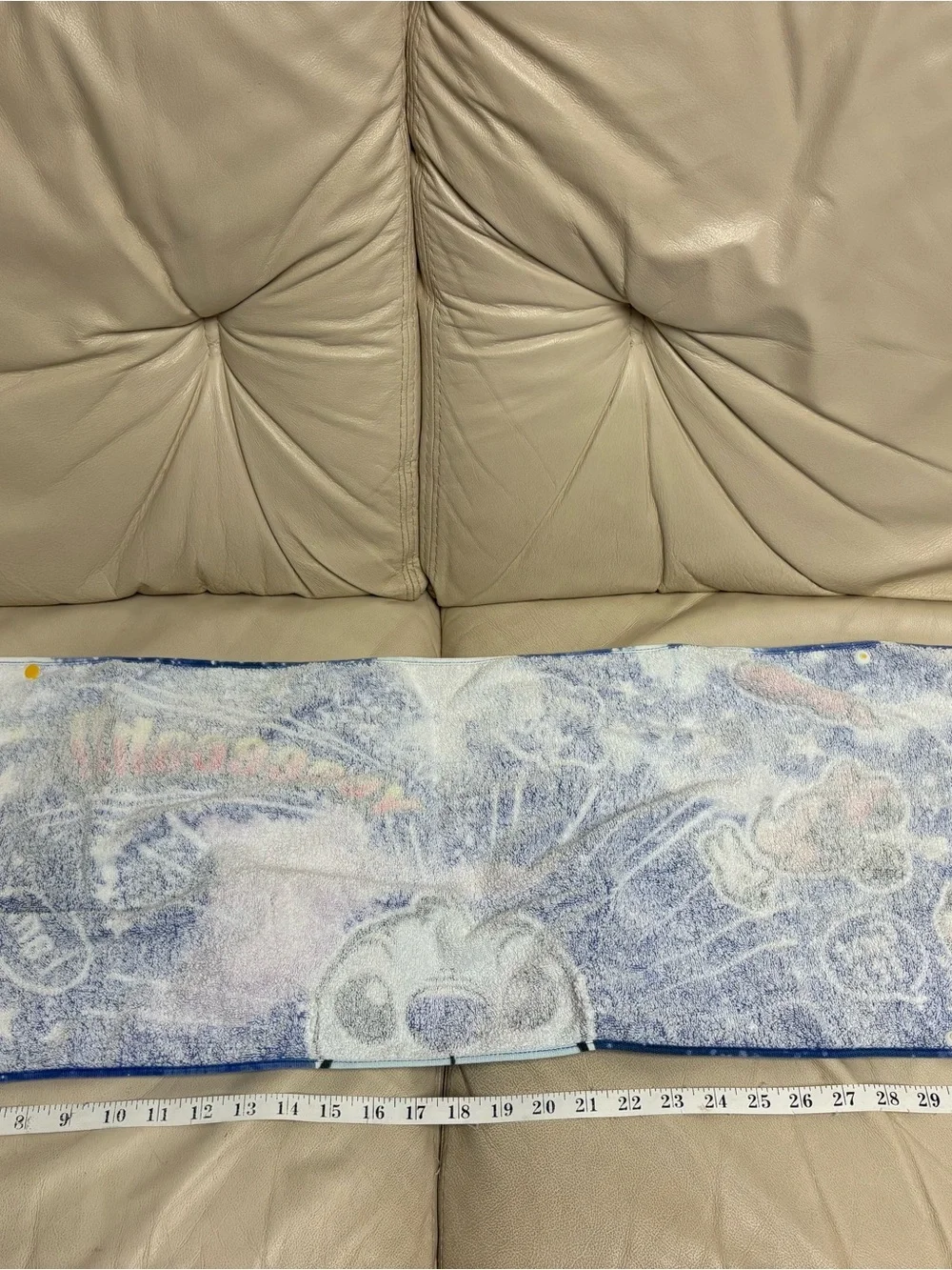 TDR Stitch & Angel Galaxy Hand Towel Blue Purple Tokyo Disneyland